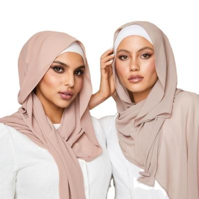 China Fashion Opaque Soft Breathable Skin Printed Chiffon Hijh Quality Chiffon Friendly Medina Hijab Silk Scarf For Women Lady Other Scarves for sale