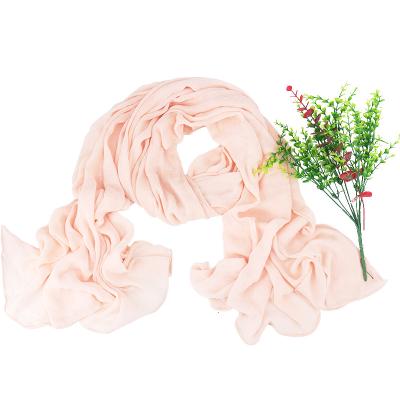 China Factory Newest Design Fashionable Wholesale Rayon Hijabs Simple Scarves For Women Muslim Shawls for sale