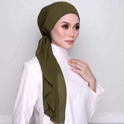 China Elegant Muslim Hijab Scarf Applique Chiffon Bubble Satin Woman Beach Muslim Hijab Shawls for sale