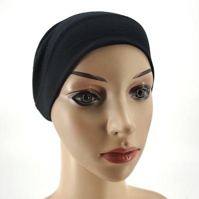 China Fashion Ywchance Wholesale Stretchy Bonnet Inner Hijab Cap Closed Back Hijab Cap plain jersey Under scarf For Muslim Women for sale