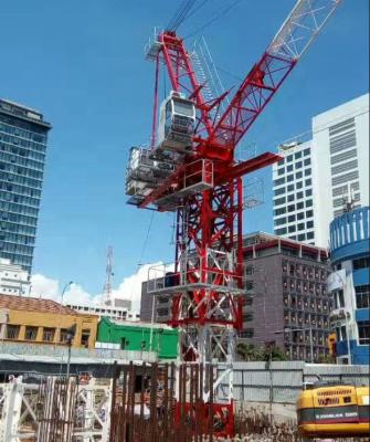 China 6tons/8tons inner climbing type QTD120-4522 luffing towers crane for sale