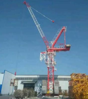 China China 45m jib 6/8tons QTD120 luffing towers crane for high-rise building en venta