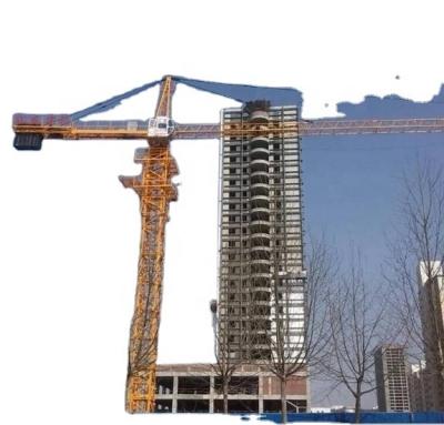 China Construction 4tons Hydraulic Tower Crane 50m jib QTZ5008 self erecting cranes for sale