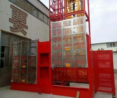 China SC200/200 inverter Construction Building Hoist control double cage load 2000kg for sale