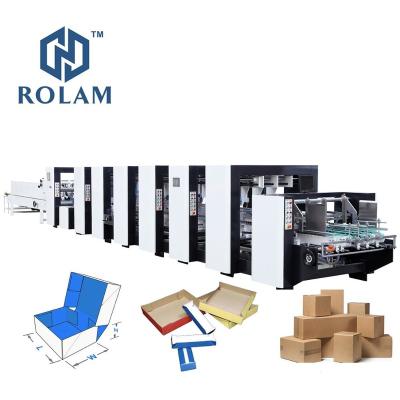 China Food Cosmetic Industrial Papercard Auto Pieces Both Corrugated Cardboard Folder Gluer For Sale for sale