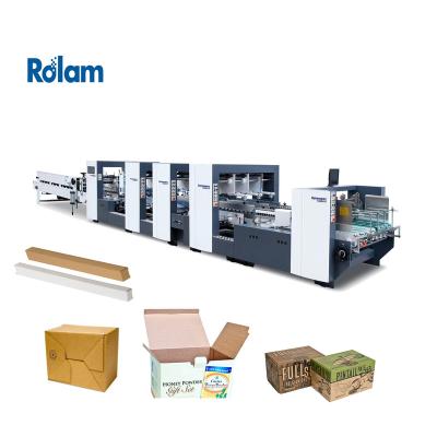 China Hotels Rolam New Arrival Factory Direct PC Corrugated Sweet Paper Candy Box Forming Gluing Machine for sale