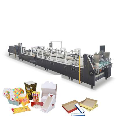 China Factory New Luolan GK-GS Carton Box Bottom Folder Gluer Automatic Crash 4 6 Corner Lock for sale