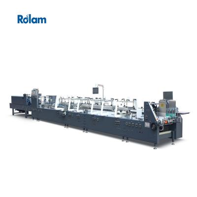 China GS-800 Mini Folder Gluer Machine Food Box Paper Gluing Machine for sale