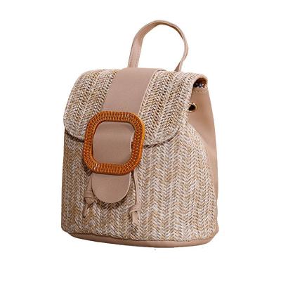 China High quality 2021 handbags and beach wholesale Straw Bag bamboo pp Straw Bucket Summer Women's Purses and Handbags for sale