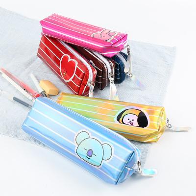 China Cute Fashion Student Laser Octagon Zipper Pen Bag School Pencil Case\New Style Custom Stationery Wholesale Comfortable\Durable for sale