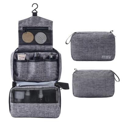 China Waterproof Shockproof Dustproof Cosmetic Case Toiletry Bag Makeup Travel Pouch Wash Organizer Storage Hanging Bag for sale