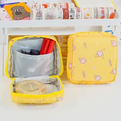 China Opp Filter Frame Beauty Outdoor Pouch Girls Sanitary Pads Towel Coin Towel Package Travel Storage Waterproof Durable Cute Cosmetic Bag Wholesale,Japan Style for sale