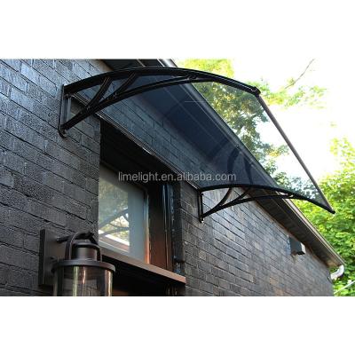 China Polycarbonate Polycarbonate Awning with Plastic Frame and Clear Polycarbonate Panel for Home Window Awning and Door Canopy in USA for sale