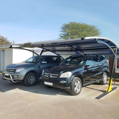 China Metal Double Height Carport With PVDF Roof Awning For Car Awning Canopy for sale