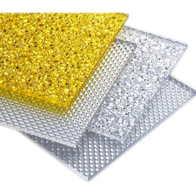 China LIGHTS Diamond Embossed Polycarbonate Sheet Polycarbonate Embossed Sheet-1 for sale