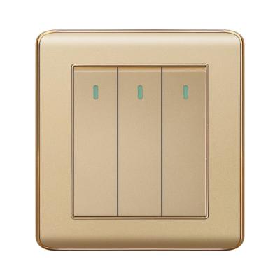 China HOME USE Guaranteed Gold Color Band 1 Quality Electric Price 3 Tact Light Changer Appropriate Way Over Switch for sale