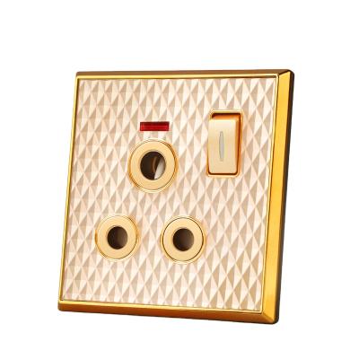 China Iraq New Design HOME USE 15A Wall Switch Electrical Socket For Home for sale