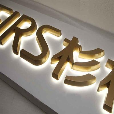 China Backlit illuminated wechat letter sign led backlit metal letter sign with acrylic at backside for sale