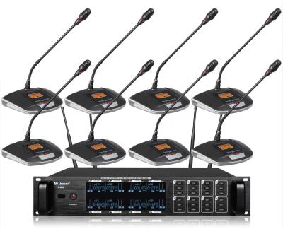 China Professional Flexible Wireless 8 Microphone Conference Microphone System for sale