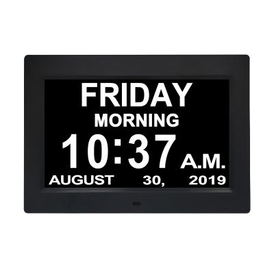 China 10.1 Inch Memory Loss Alzheimer Display Digital Calendar Clock Large Dementia Day Classroom Alarm Clock for sale