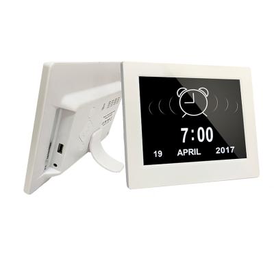 China Sizes 7.5 Inch Led Display Digital Alarm Clock Digital Intelligent Calendar Day Clock for sale