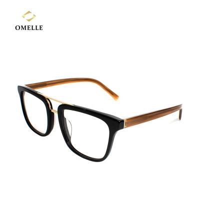 China Wholesale Acetate Spectacle Spectacle Glasses Double Bridge Glasses Optical Frames Sports Eyewear Men for sale