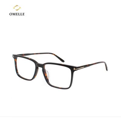 China For 2021Shenzhen Eyewear OMELLE Glasses Thin Square Frame Chic Acetate Blue Light Blocking Optical Glasses for sale