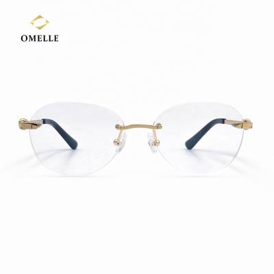 China / OMELLE Ladies Clear Glass Optical Frame Glasses Cycling Branded Glasses Frame Optical Eye Wear Women Glasses for sale