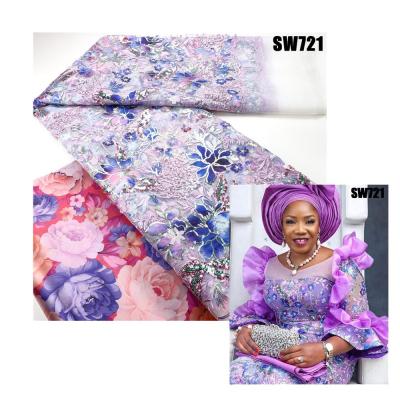 中国 2023 Good quality Austria tulle lace women sequins lace wedding bridal dress royal french lace England party fabric 販売のため