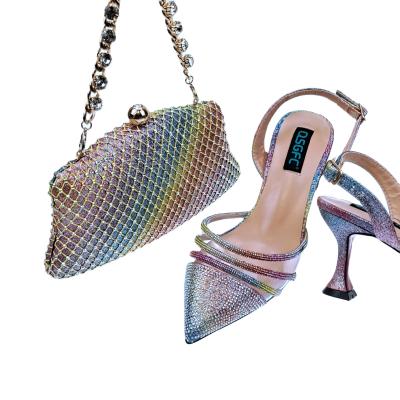 中国 PU Bridal Shoes and Matching Bag Set for Nigerian Party Ladies Fashion Italian Shoes 販売のため