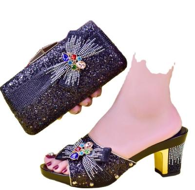 Cina Supoo Fashion Italian ladies shoes matching bags african high heel shoes for bridal in vendita