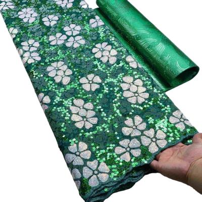 China 2023 Hot Selling Low Price 3D Flower Lace Embroidered Fabric for sale