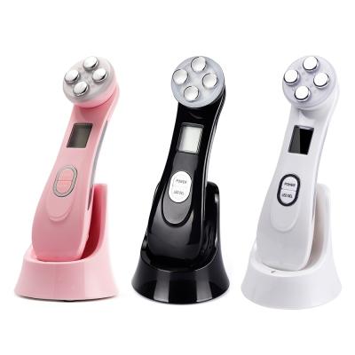 China Handheld Ultrasonic Wrinkle Removal Blood Vessels Removal RF EMS Beauty Instrument Photon Facial Massager for sale