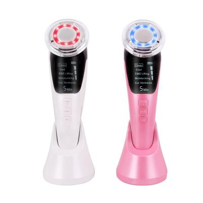 China Wrinkle Remover Face Skin EMS Mesotherapy Electroporation RF Radio Frequency LED Photon Facial Skin Care Device for sale