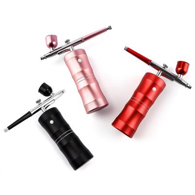 China Pigment Removal 2020 Hottest Mini Portable Machine Makeup Tattoo Wireless Airbrush Compressor Set Home for sale