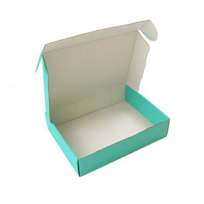 China Recycled Materials Kraft Corrugated Colorful Mailer Box With Custom Logo For Apparel for sale