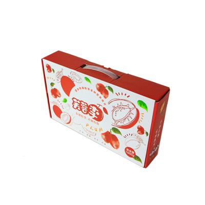 China Wholesale High Quality Custom Printing Recycled Materials Factory Cardboard Cardboard Corrugated Box For Fruits for sale