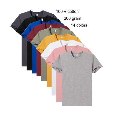 China Wholesale Viable Wholesale Men's Plain T-shirt Print Cotton White T-shirt Good Quality Custom Made T-shirt Viable In Bulk for sale