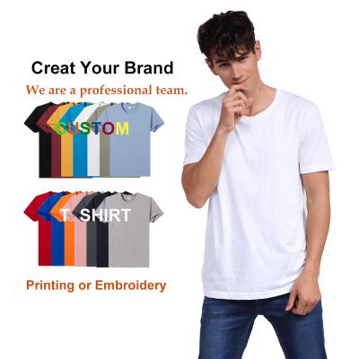 China Wholesale 100% Guangzhou Garment Manufacturer Garment T-shirts Cotton QUICK DRY Premium Plain T Shirt For Women Men for sale