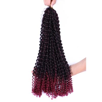 China Hot Selling Loose Twist Wave Crochet Box Braids Passion Loose Low Temperature Flame Retardant Synthetic Braiding Hair 18inch for sale