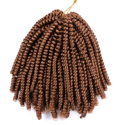 China Synthetic Hair Fluffy Bohemian Braid Crochet Twist Torsion Spring Hair Extensions 8 Inch Crochet Afro Women Braiding Hair for sale