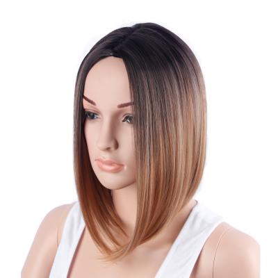 China BOB Straight Wigs Wholesale Short Girls Bob Style Wigs Heat Resistant 170g Bob Brown Wig Cosplay Hair for sale