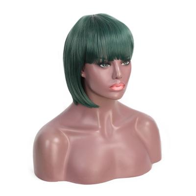 China High Temperature Fiber Bob Wig Cosplay Wigs Olive Green Apple Green Hair Bob Girls Wigs Short Straight BOB Straight 2021Hot Sale for sale