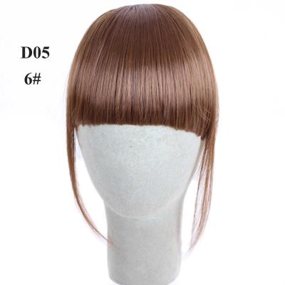 China Heat Resistant Silky Straight Wave Synthetic Fiber Heat Resistant Hair Clip In Extension Bang For Women Fashion Clip In Wigs For Women for sale