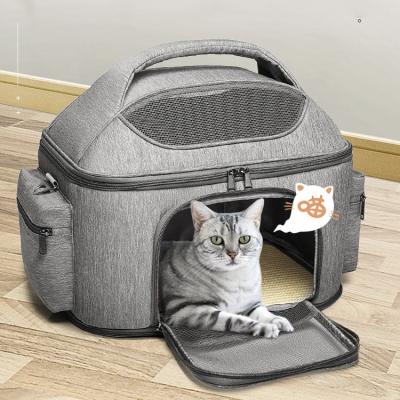 China New Design Wholesale Cat Dog Bag Caring Pet Foldable Travel Pet Shoulder Bag Windproof Handbag Outlet for sale