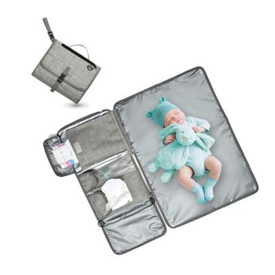 China Good Quality Waterproof Diaper Changing Pad Changing Pad With 4 Pockets For Toddlers Newborn Baby for sale