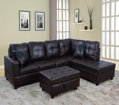 China Other Malaysia Made Furniture Patchwork Leather Sofa Set Wooden Arms for sale