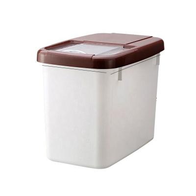 China Sustainable Household 10KG Capacity Push Lid Fully Enclosed PP Sealed Variety Grains Box for sale