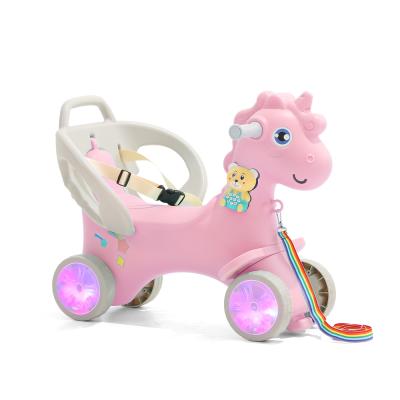 China Cheap Eco-friendly Hobby Tree Plastic Smooth Armrest Toy Unicorn Indoor Riding Rocking Horse For Kids for sale