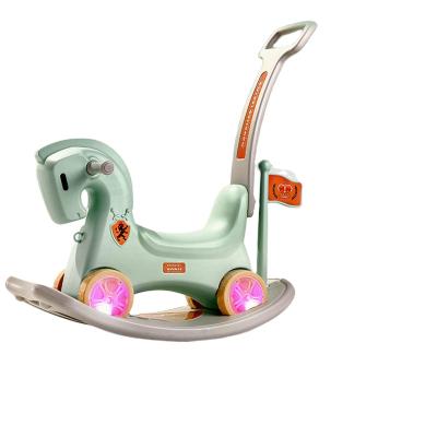 China Ride On Toy Updated Factory Price Safety Kids Indoor Multifunctional Baby Plastic Rocking Horse for sale